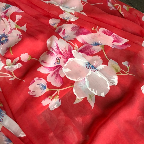 Pink floral maxi dress size M - Picture 4 of 7